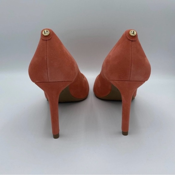 Michael Michael Kors Pink-Grapefruit Suede Shoes SZ 7.5M - Picture 6 of 14